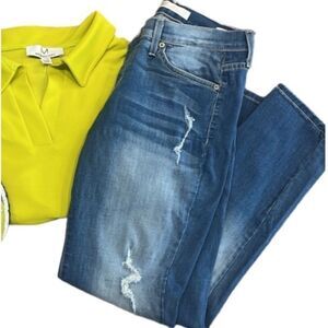 KanCan Estilo Jeans Mid Rise Skinny Leg Fit Stretch Blue Women’s Size 25
